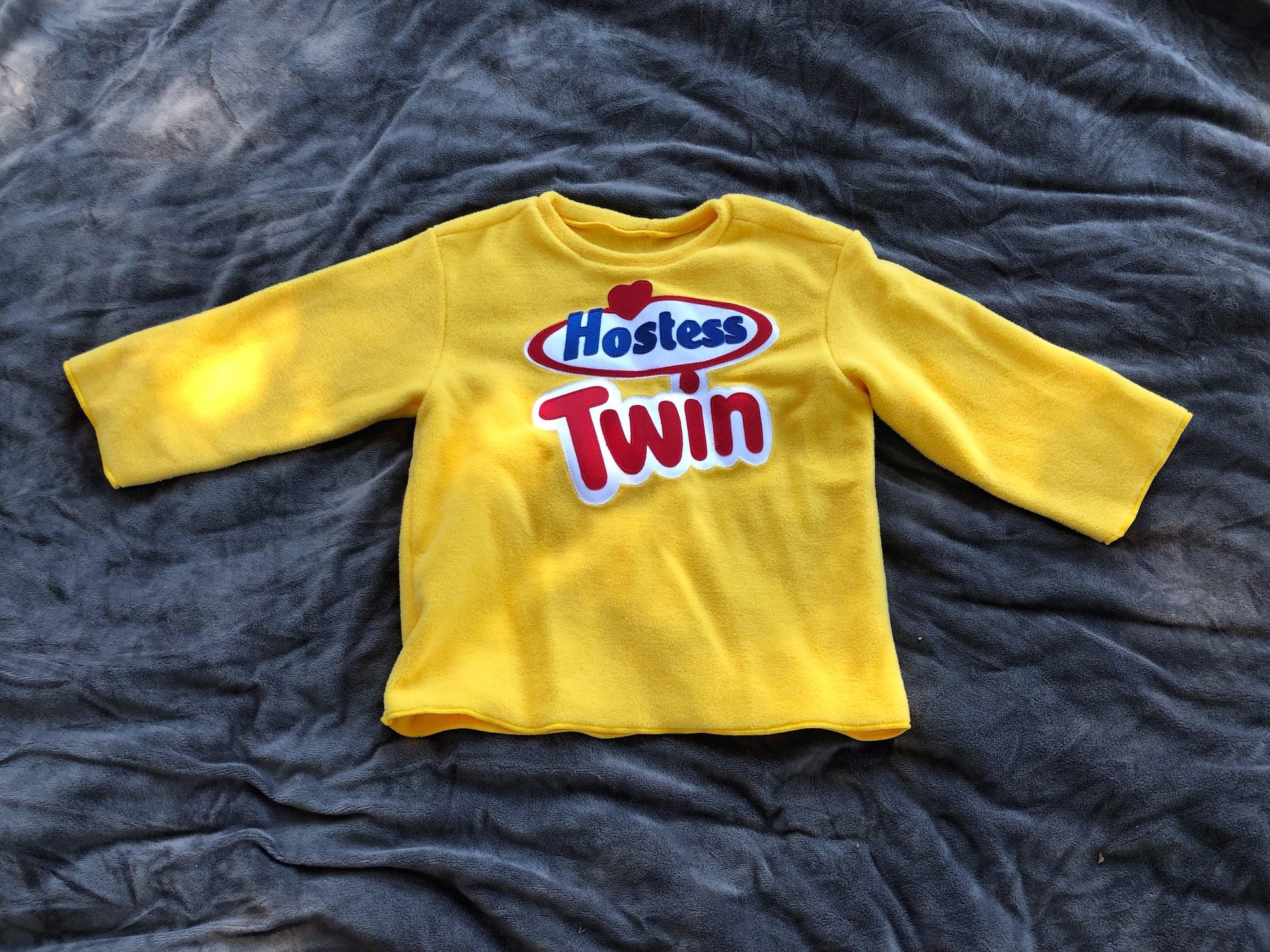 Twinkies Twin Costume: Fleece Halloween Pajamas Set