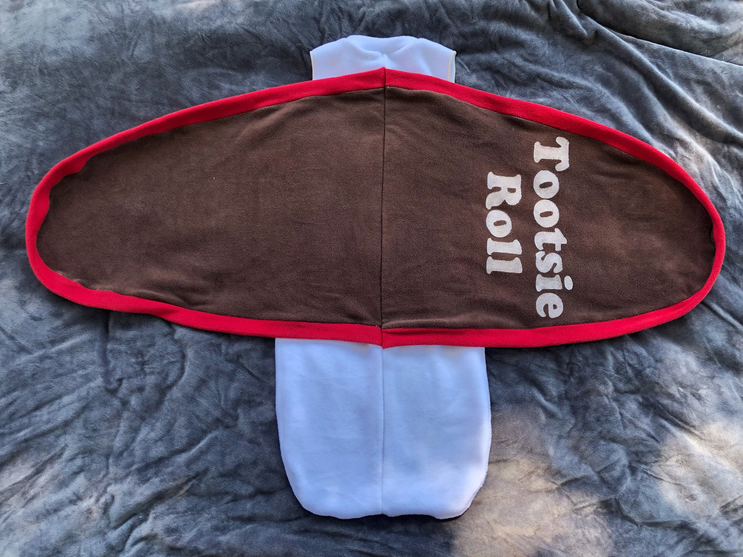Tootsie Roll Baby Costume: Fleece Swaddle Sack