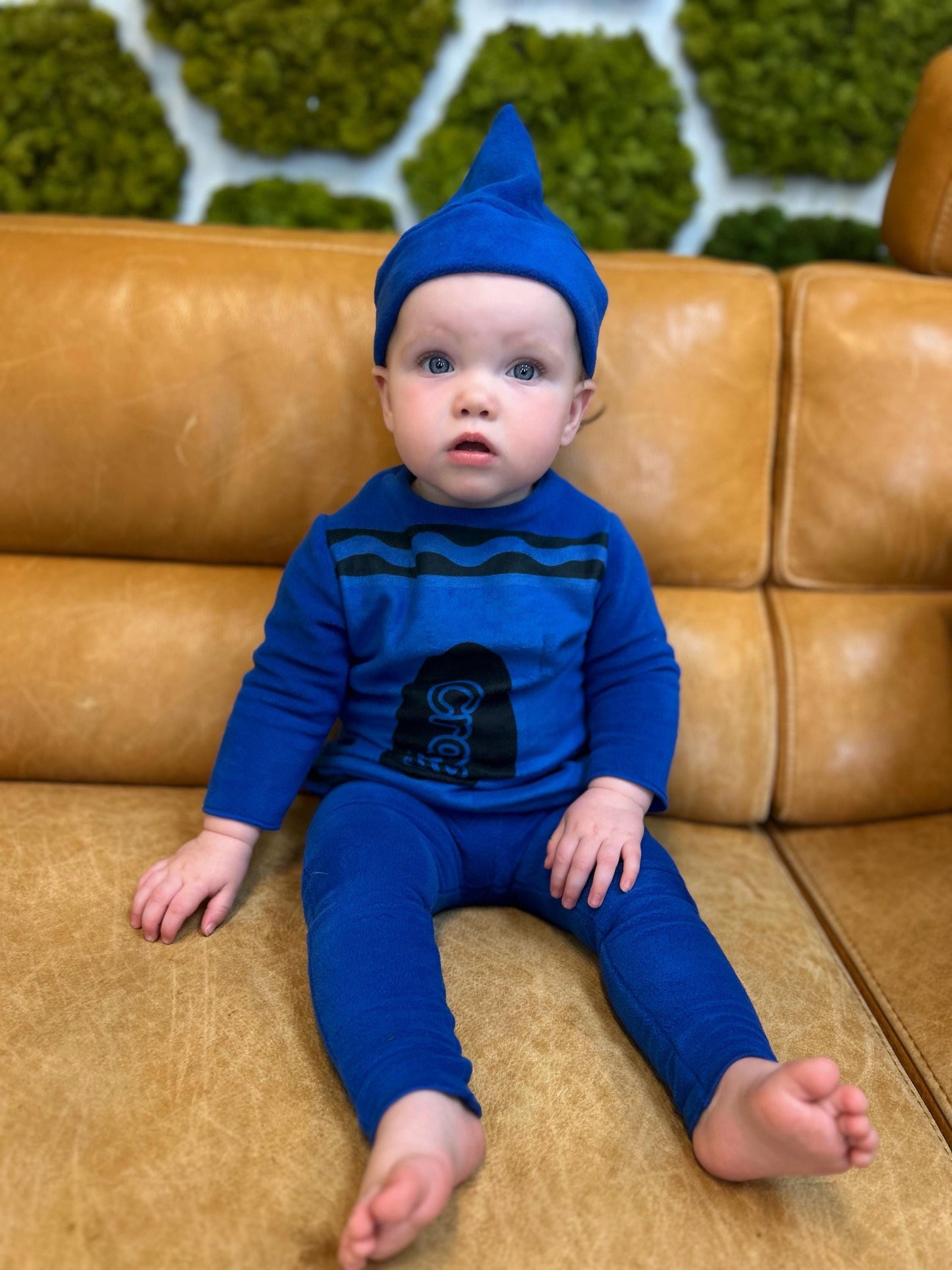 Fleece Crayon Costume: Toddler Halloween Costume and Pajamas