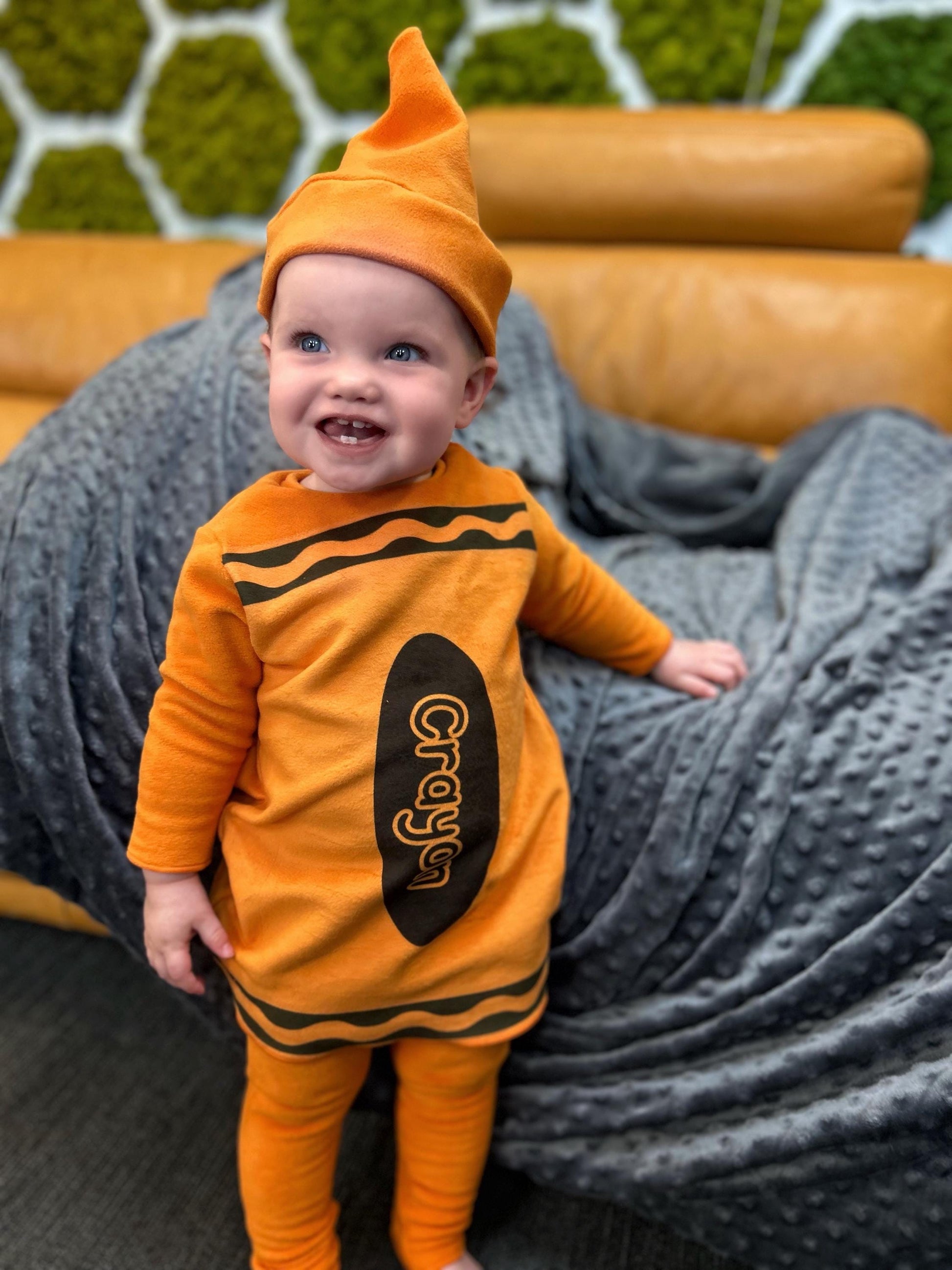 Fleece Crayon Costume: Toddler Halloween Costume and Pajamas