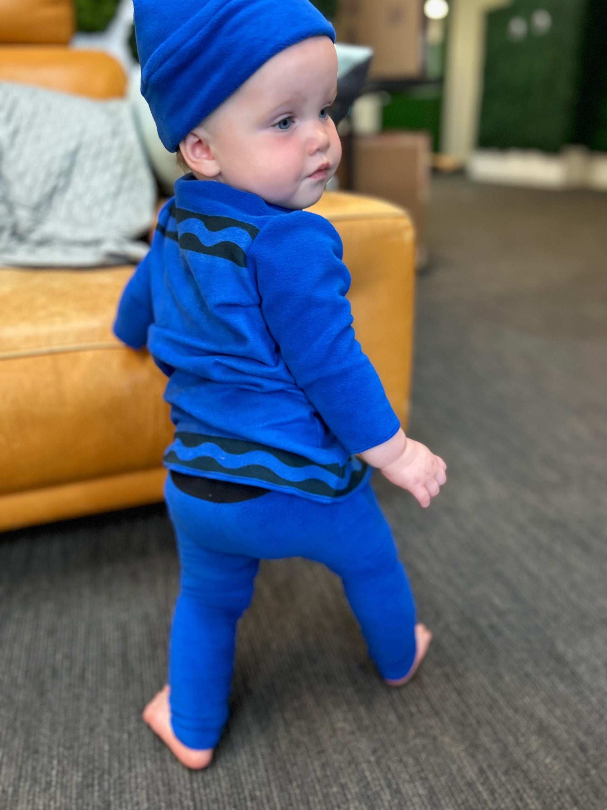 Fleece Crayon Costume: Toddler Halloween Costume and Pajamas