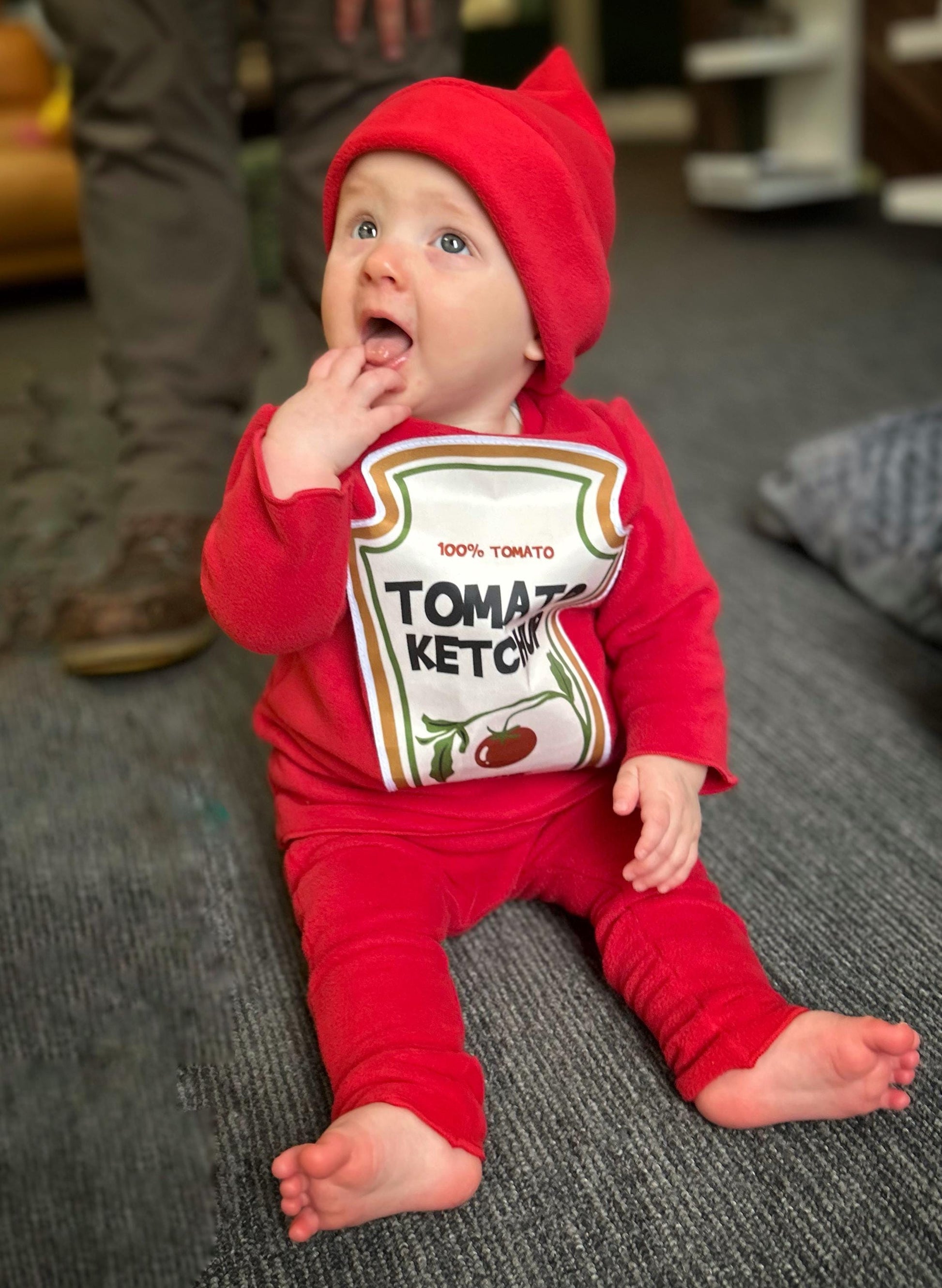 Ketchup and Mustard Twin Costume: Fleece Halloween Pajamas