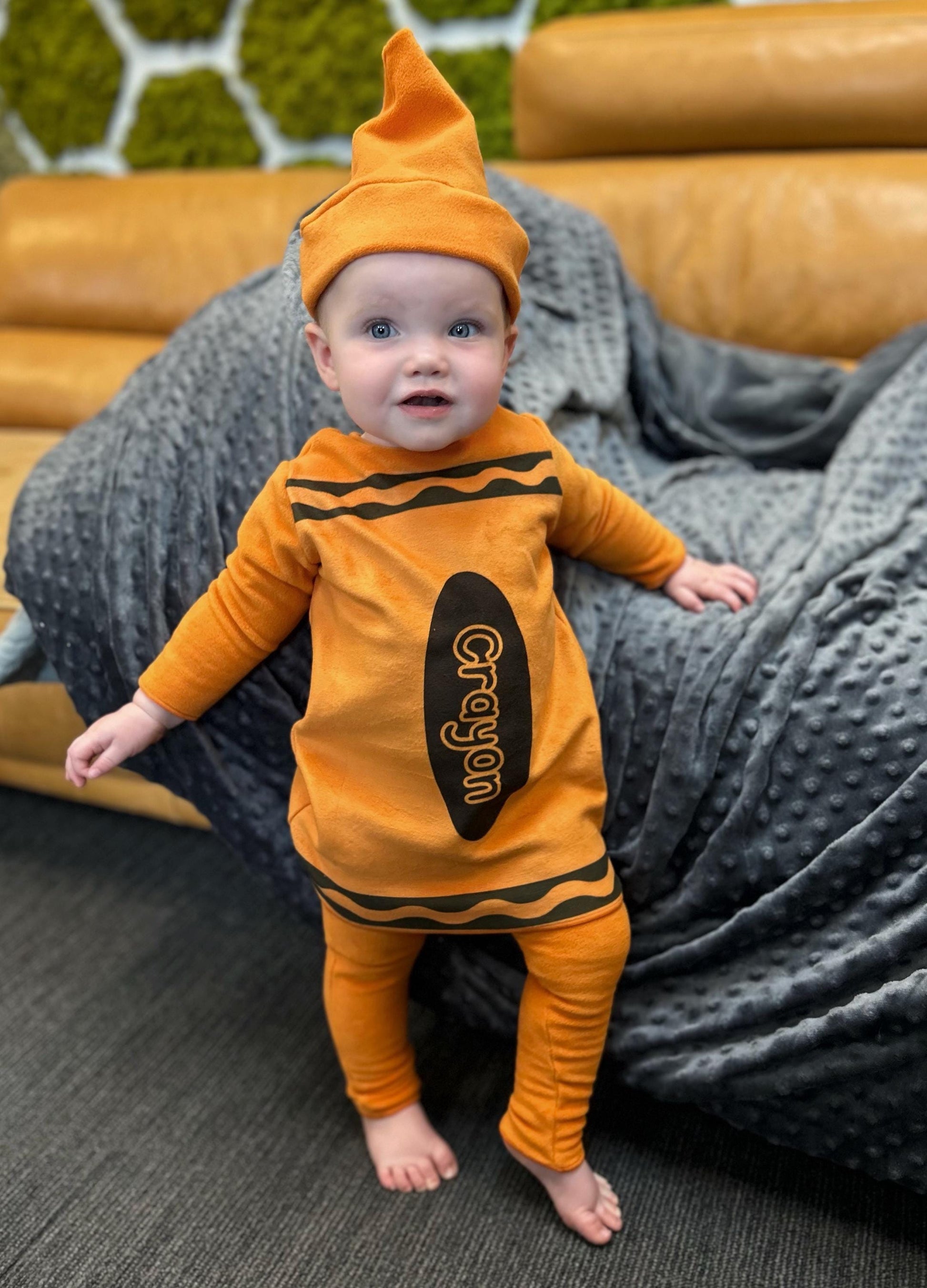 Fleece Crayon Costume: Toddler Halloween Costume and Pajamas