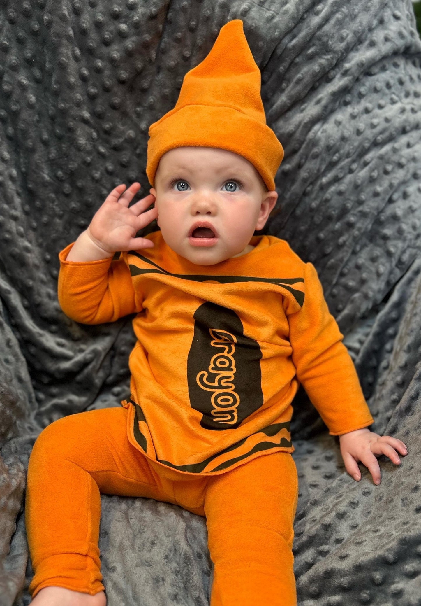 Fleece Crayon Costume: Toddler Halloween Costume and Pajamas