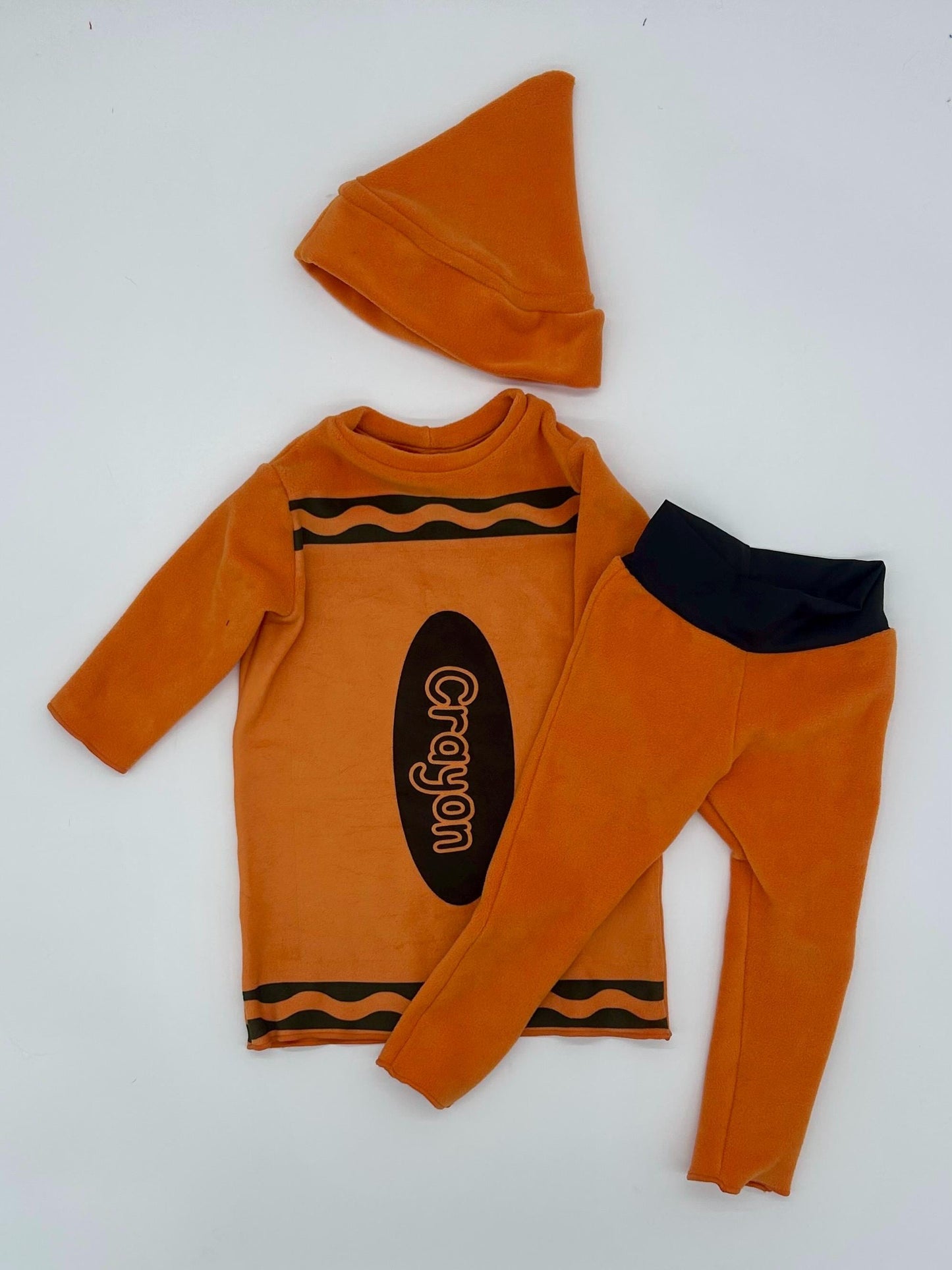 Fleece Crayon Costume: Toddler Halloween Costume and Pajamas